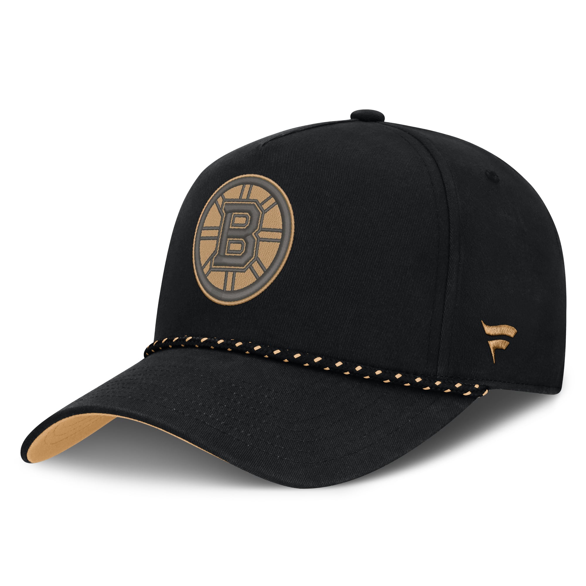 Men's Fanatics Black Boston Bruins Military Appreciation Authentic Pro A-Frame Adjustable Hat